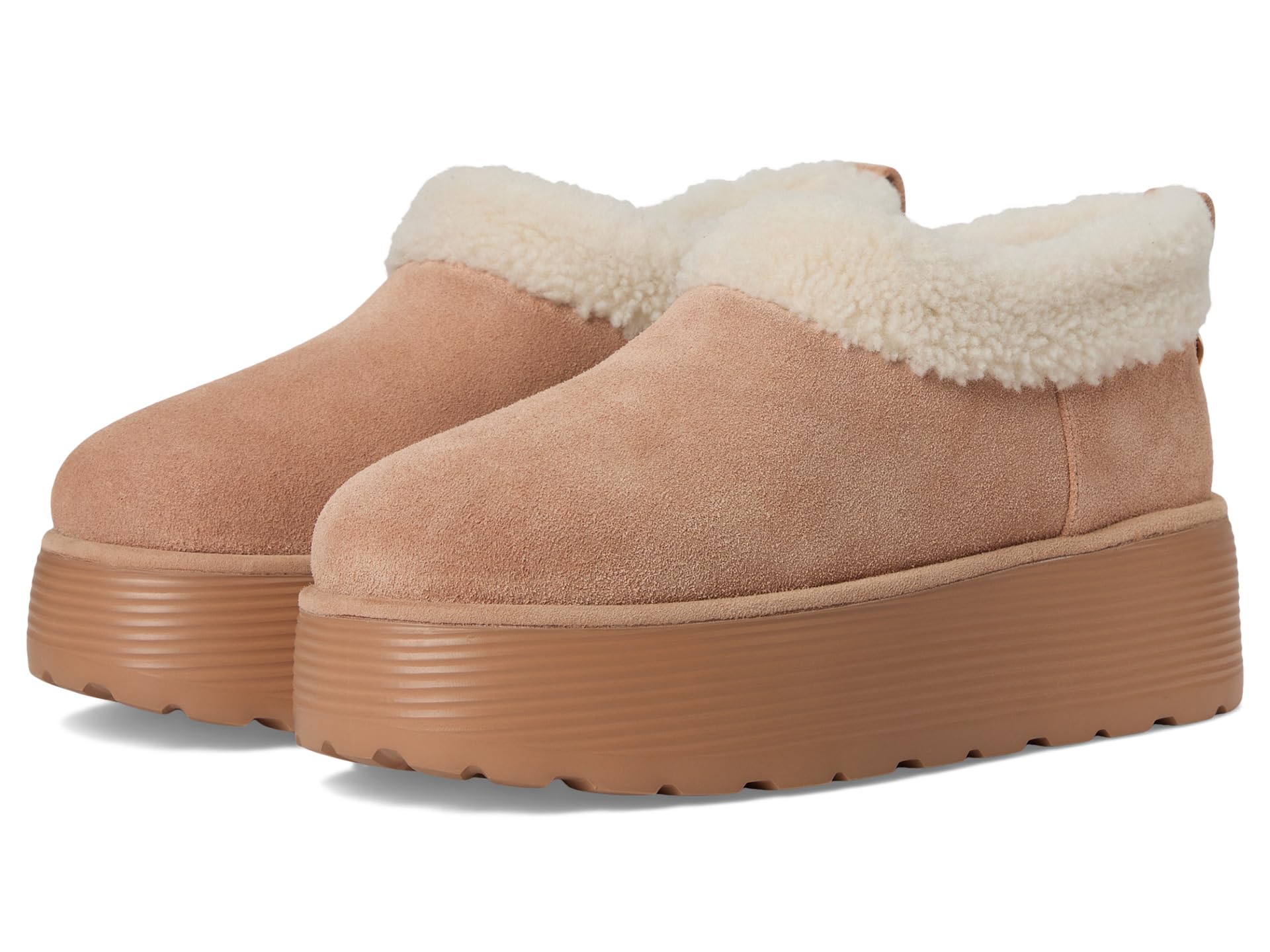 Сабо на платформе Socharming Shearling Flatform Clogs