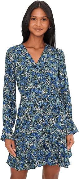 Long Sleeve Tie Waist Dress
