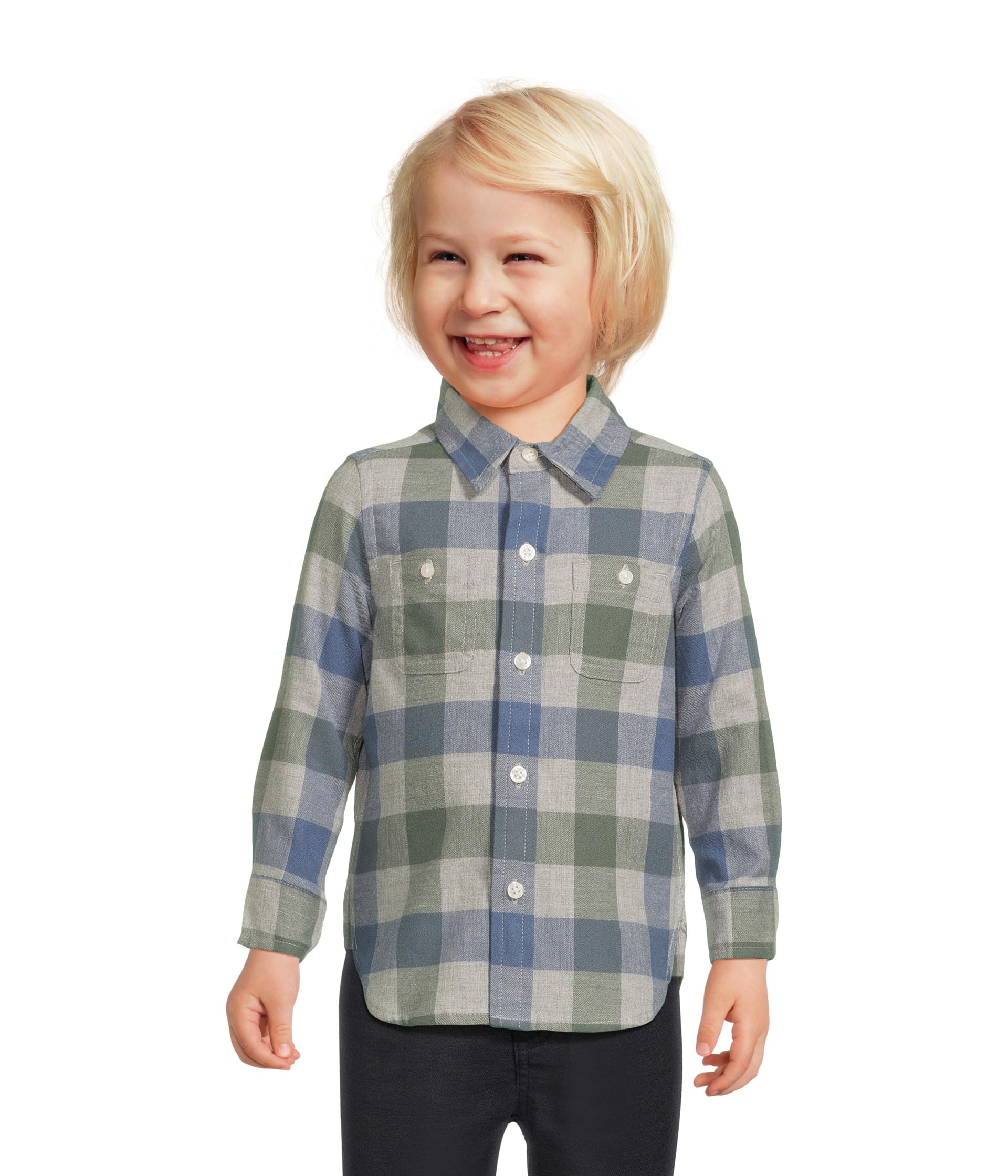 Рубашка в клетку Plaid Twill Button Down Janie and Jack Детская