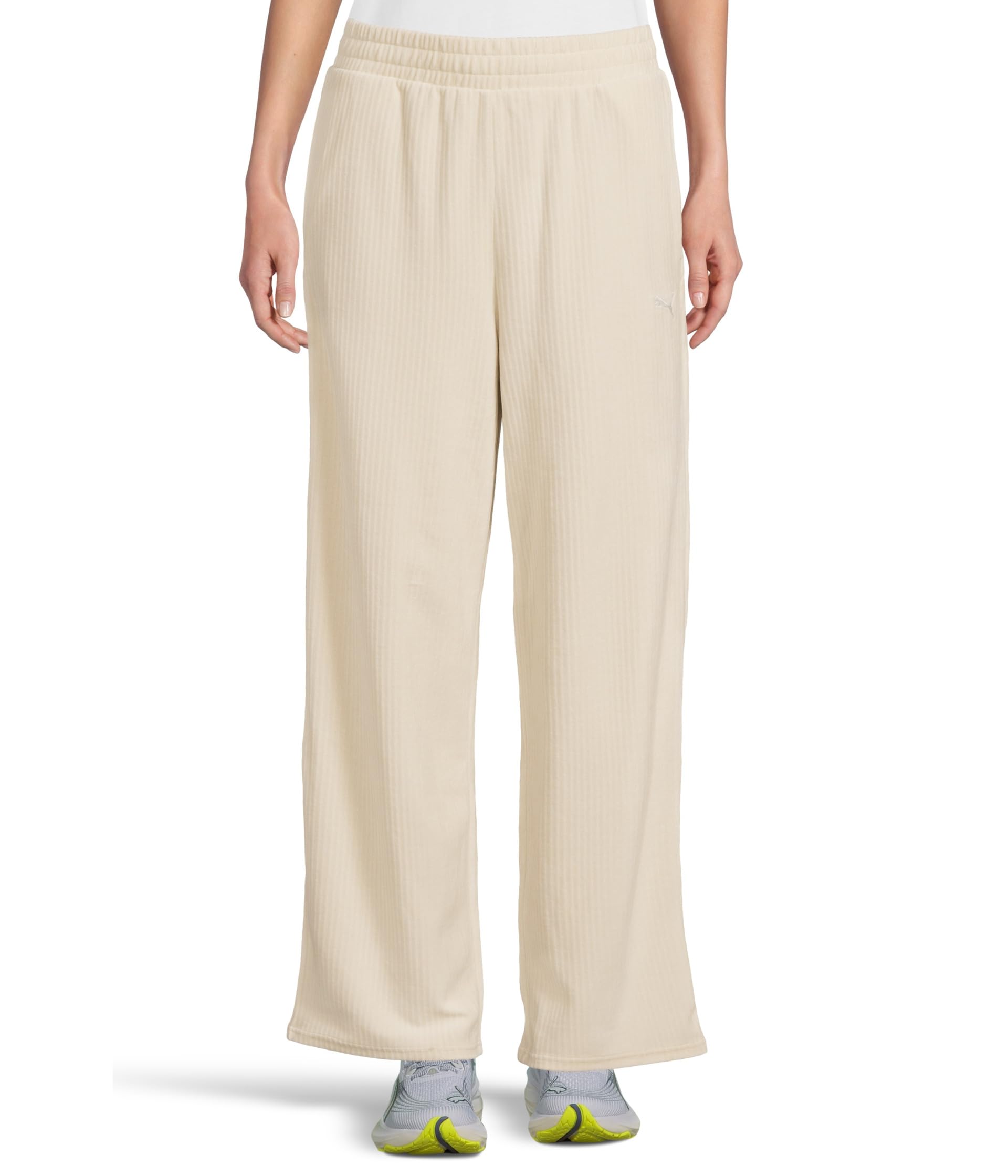 Брюки Essentials Elevated Velour Ribbed Straight Leg