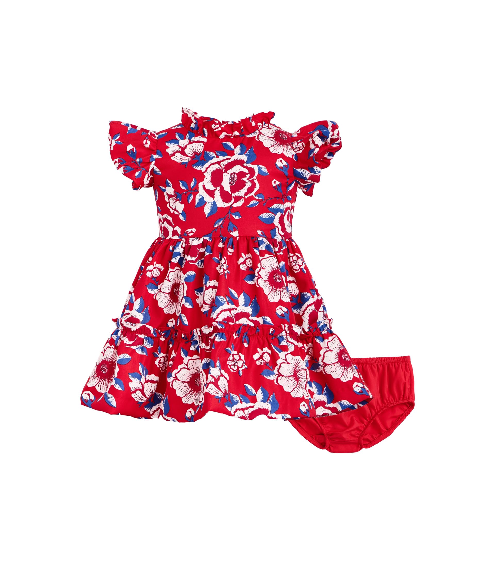 Flutter Sleeve Floral Dress (Infant)