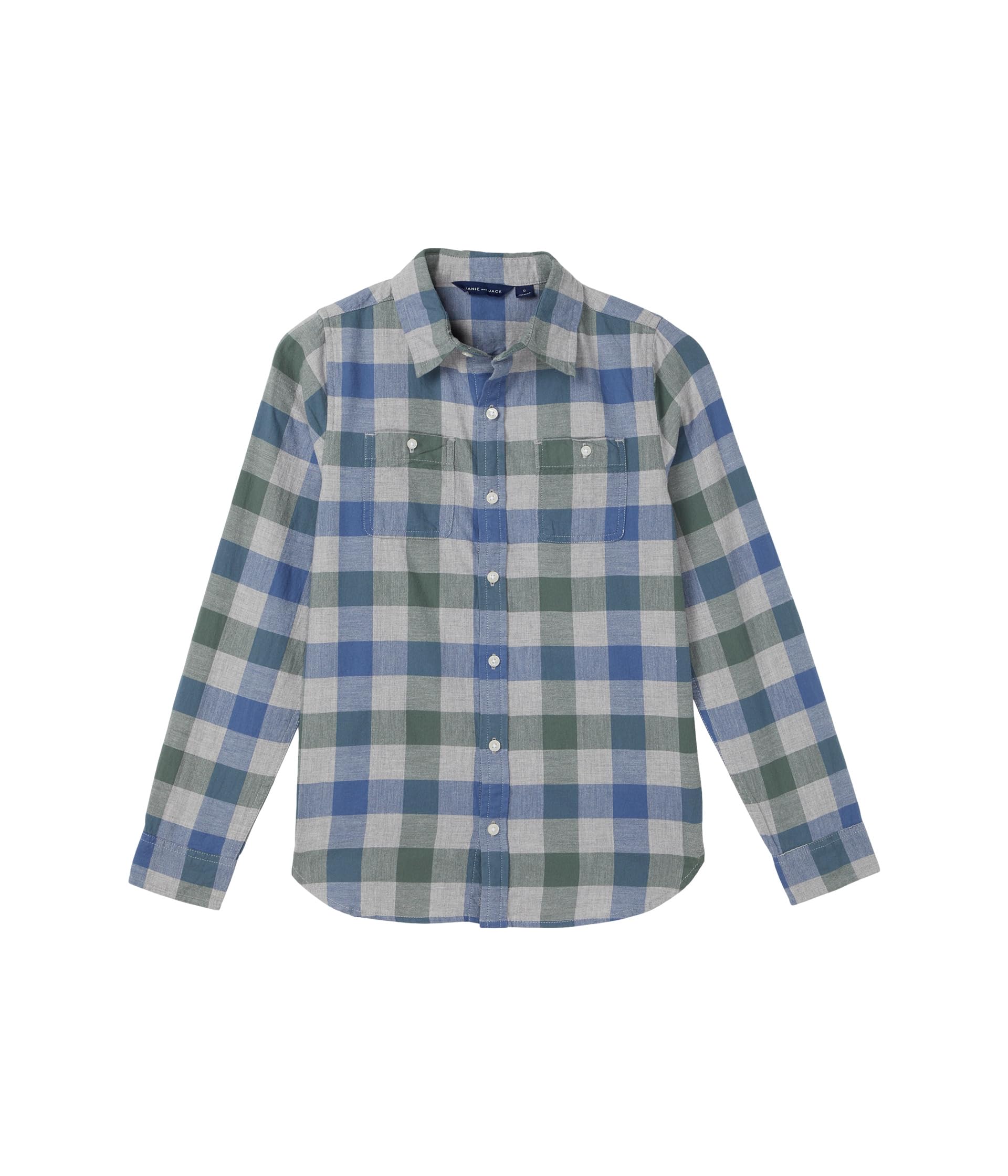 Plaid Twill Button Down Shirt (Toddler/Little Kid/Big Kid)