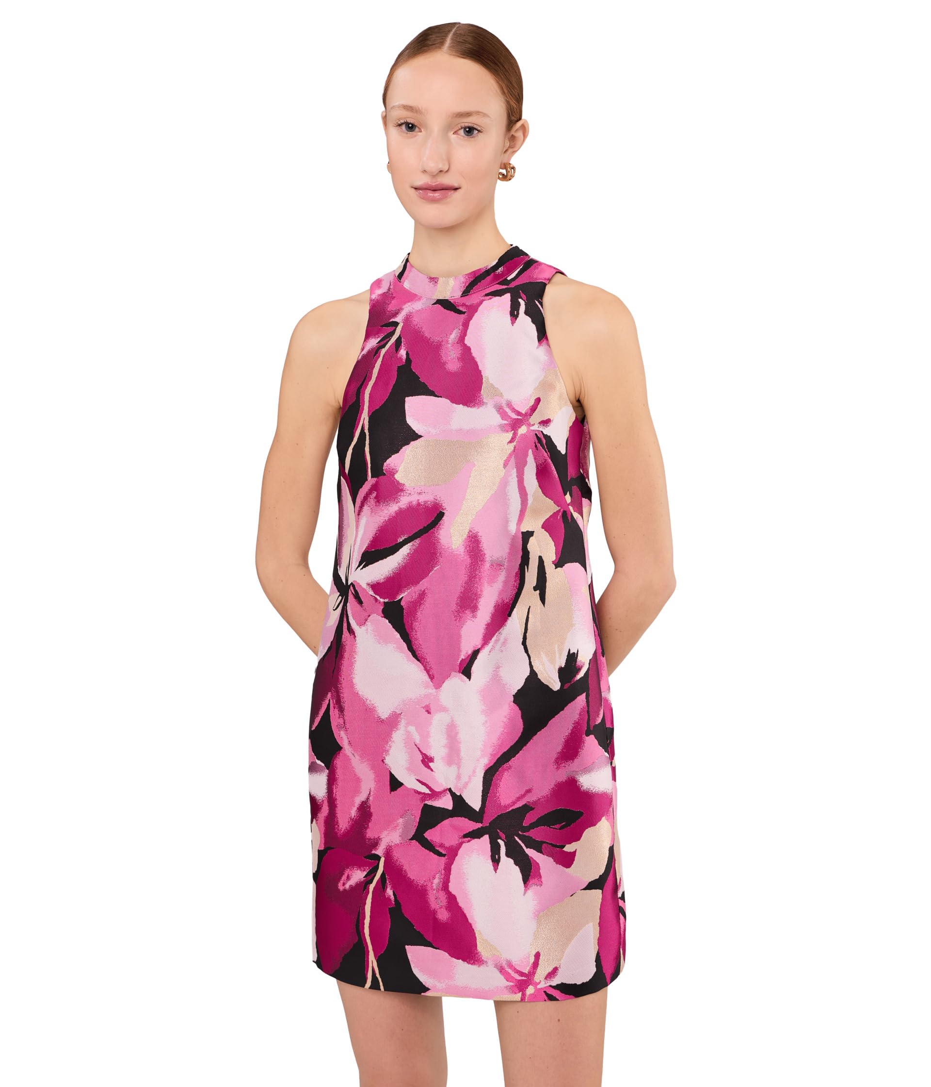 A-Line Jacquard Short Dress