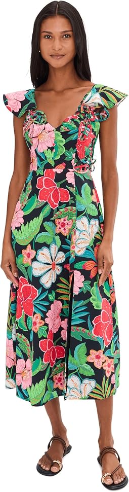 Женское платье 3D Floral Print Midi от Adrianna Papell