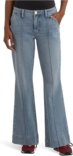 Ana High-Rise Fab Ab Flare Front Pin Tuck in Considered