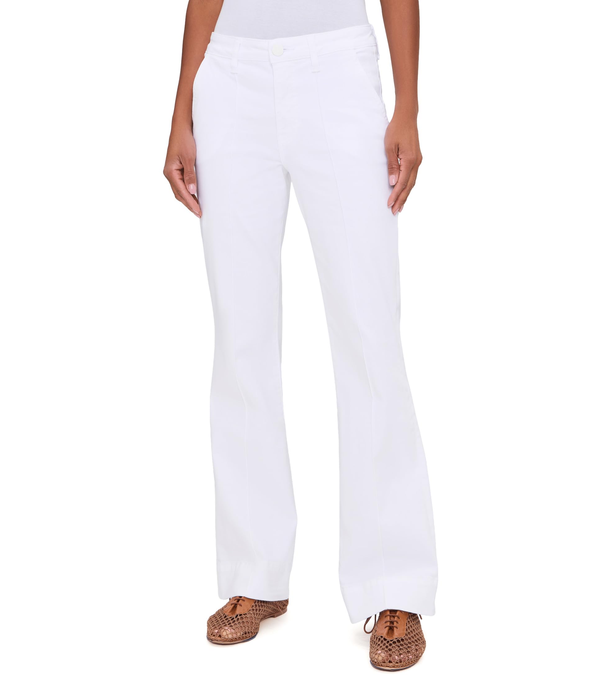 KUT from the Kloth Stella брюки клеш с высокой посадкой Off White