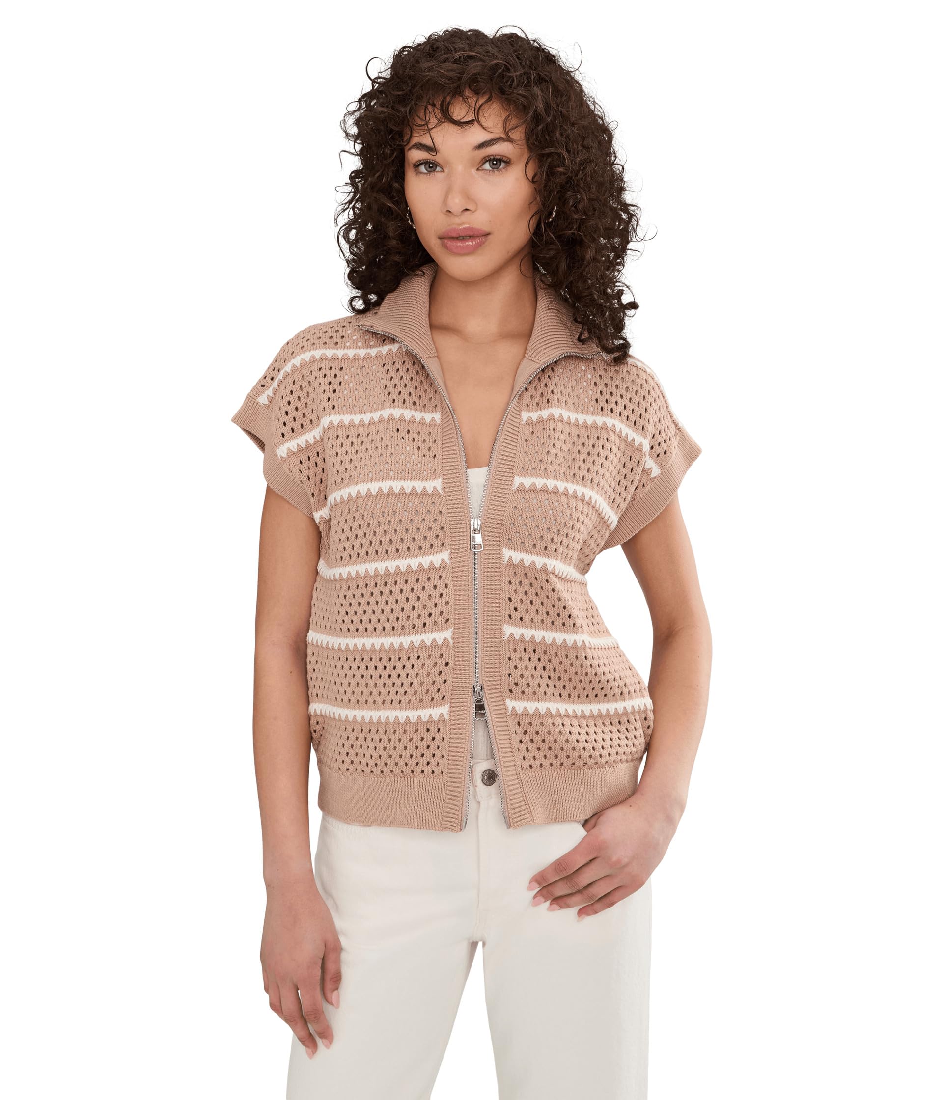 Вязаный топ на молнии Haney Zip Through Varley