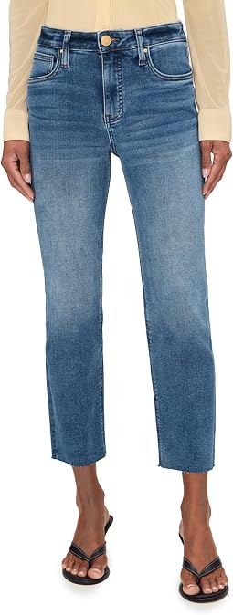 KUT from the Kloth Женские джинсы Rachael High-Rise Fab Ab Mom Raw Hem