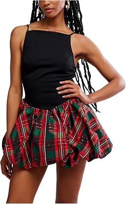 Женское платье Tinsel Kiss Plaid Mini Free People