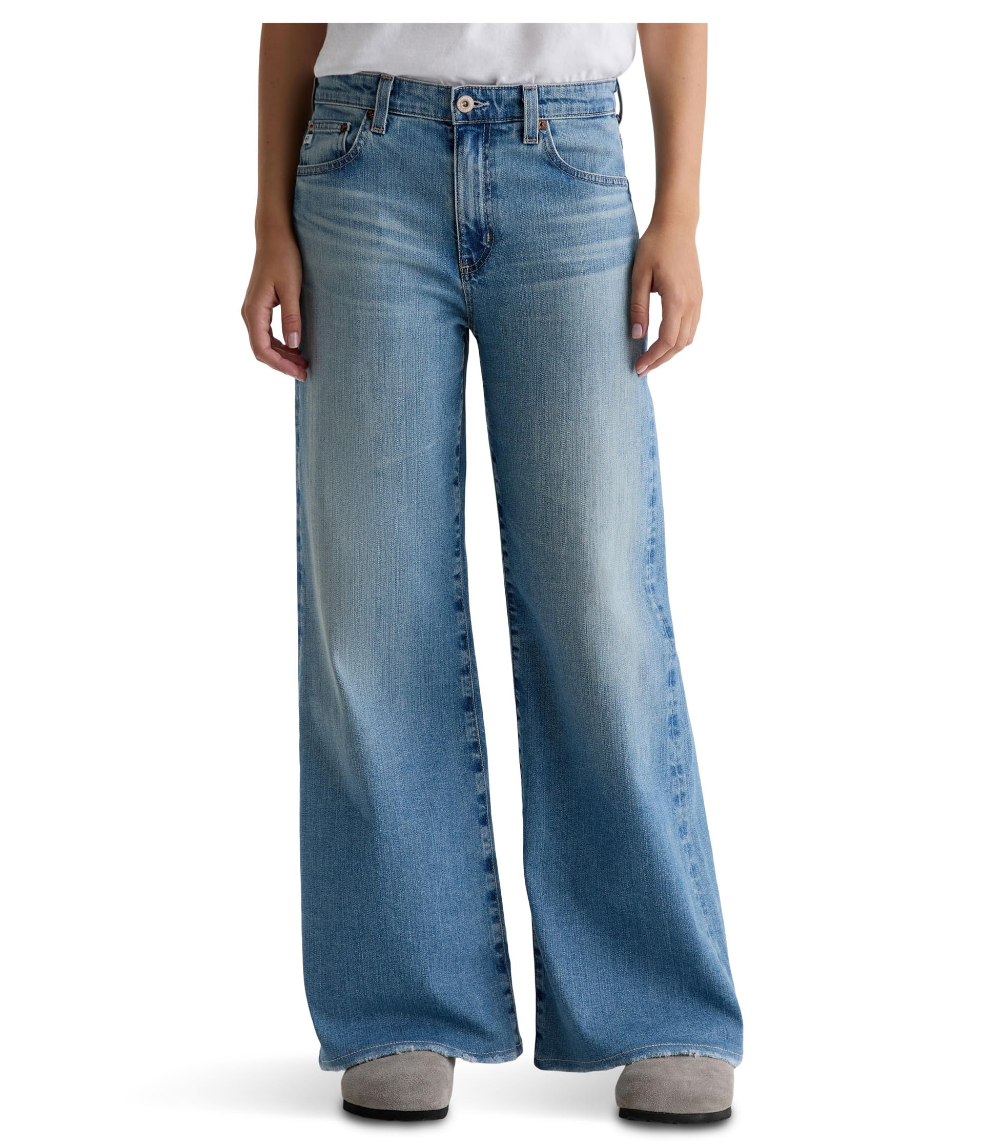 Джинсы Saige Mid-Rise Wide Leg