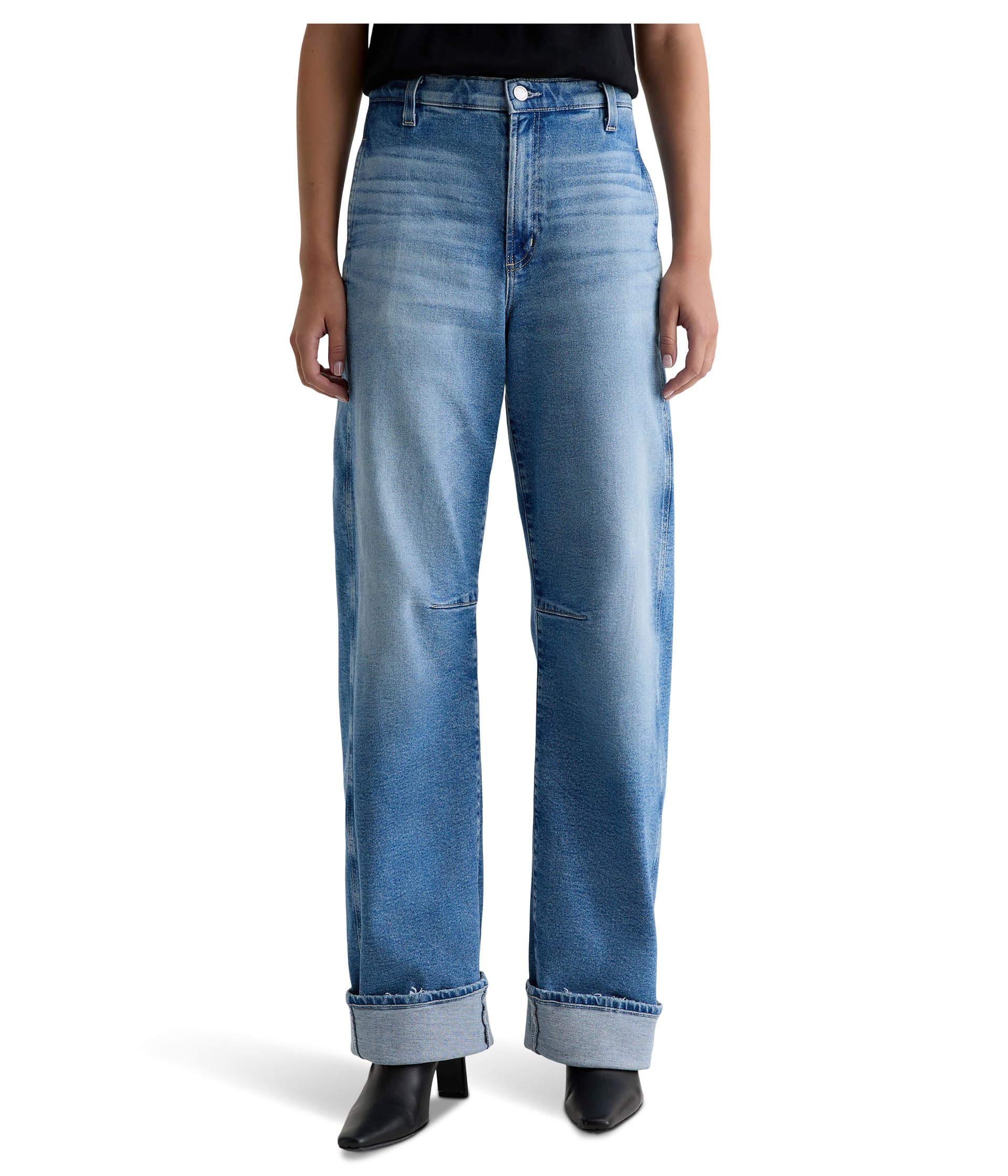 Mercer High Rise Cuffed Barrel Jean Extended