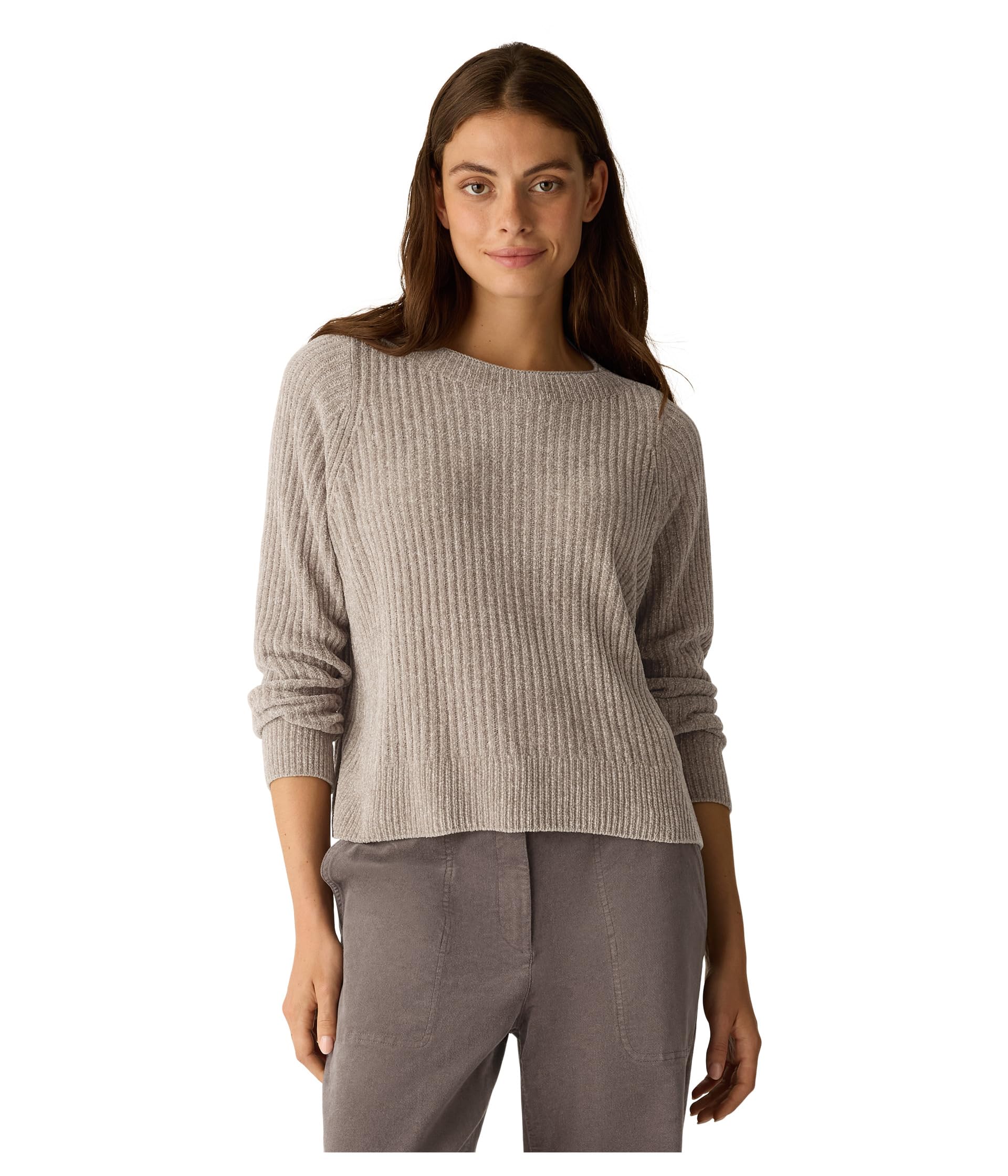 Chenille Blend Square Armhole Sweater