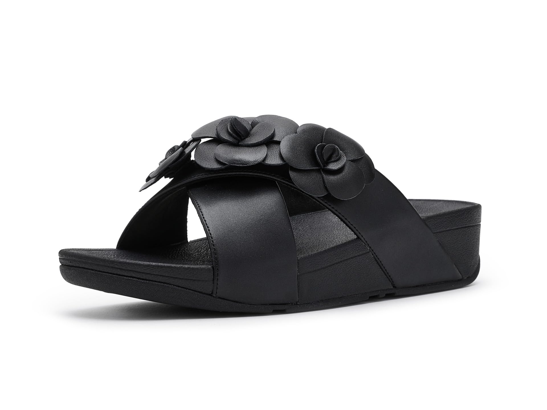 Женские шлепанцы FitFlop Lulu Flower Cross Slides