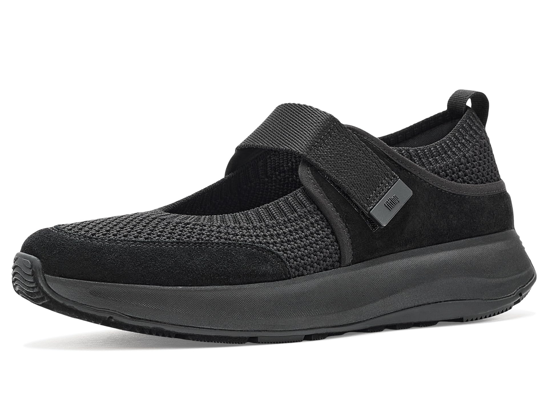 F-mode Flow Knit/Suede Mary Janes