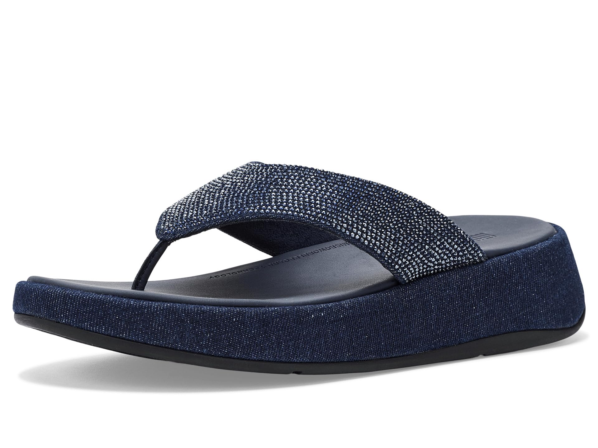Сандалии FitFlop F Mode Toe Post Denim and Hotfix