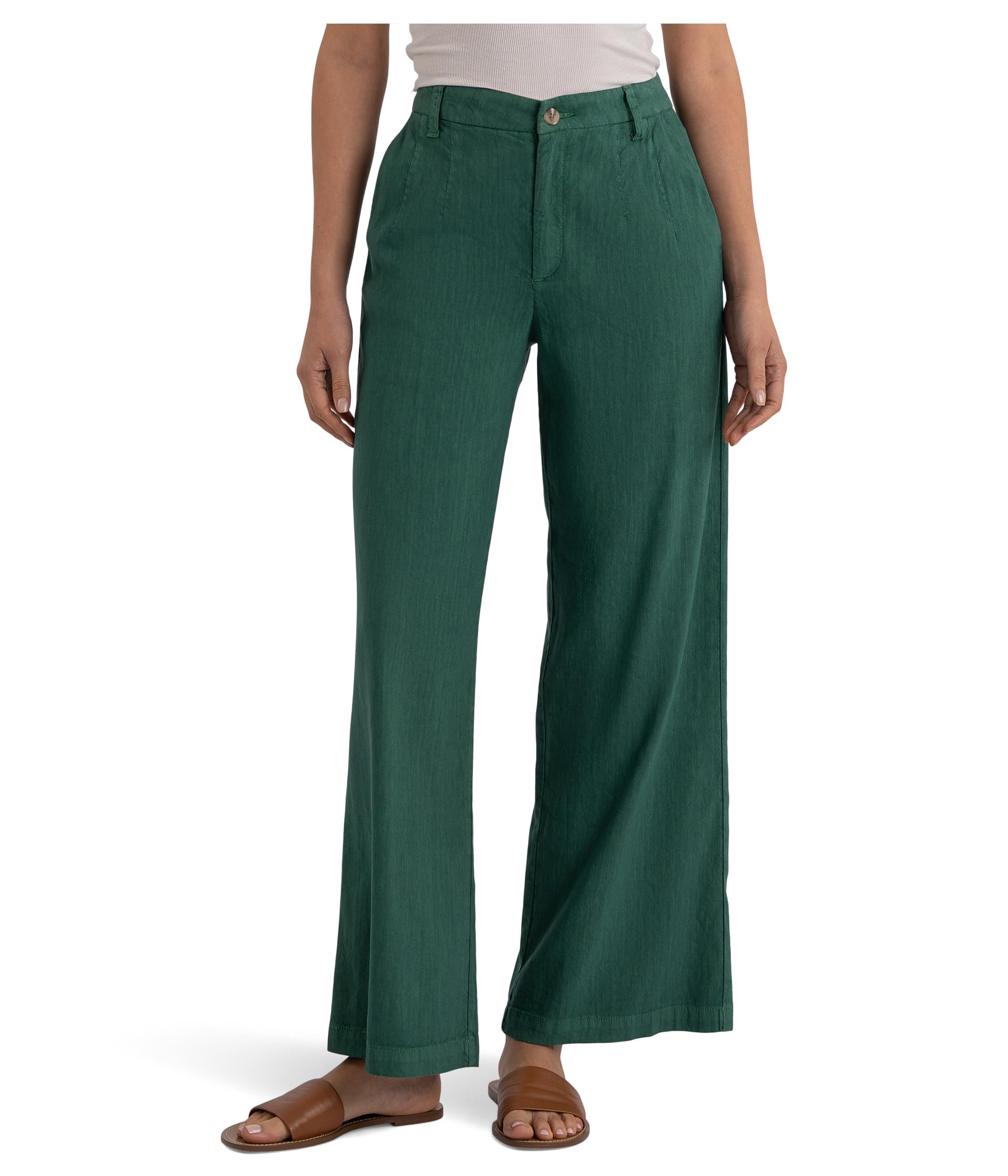 Meg High-Rise Wide Straight Leg Front Pleats