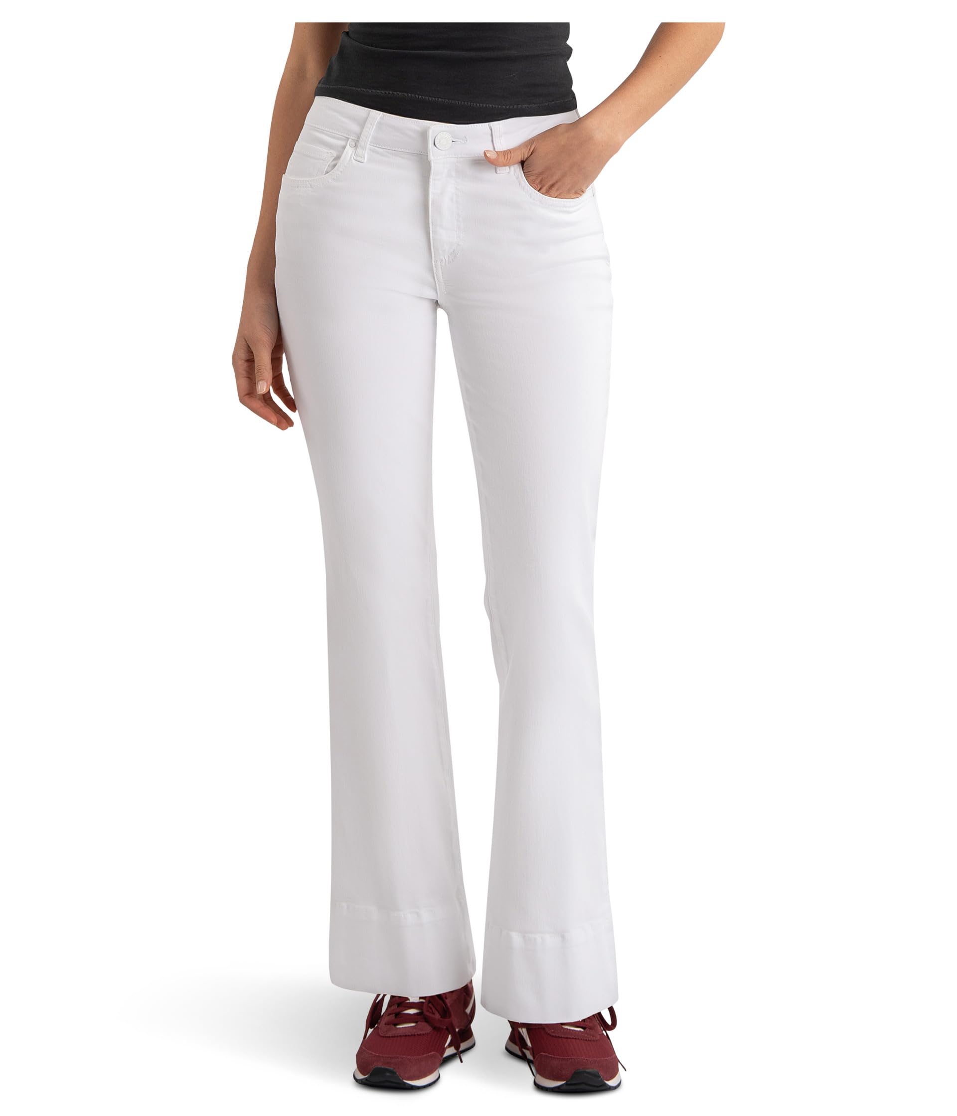 Kelsey Mid-Rise Kick Flare with Wide Hem