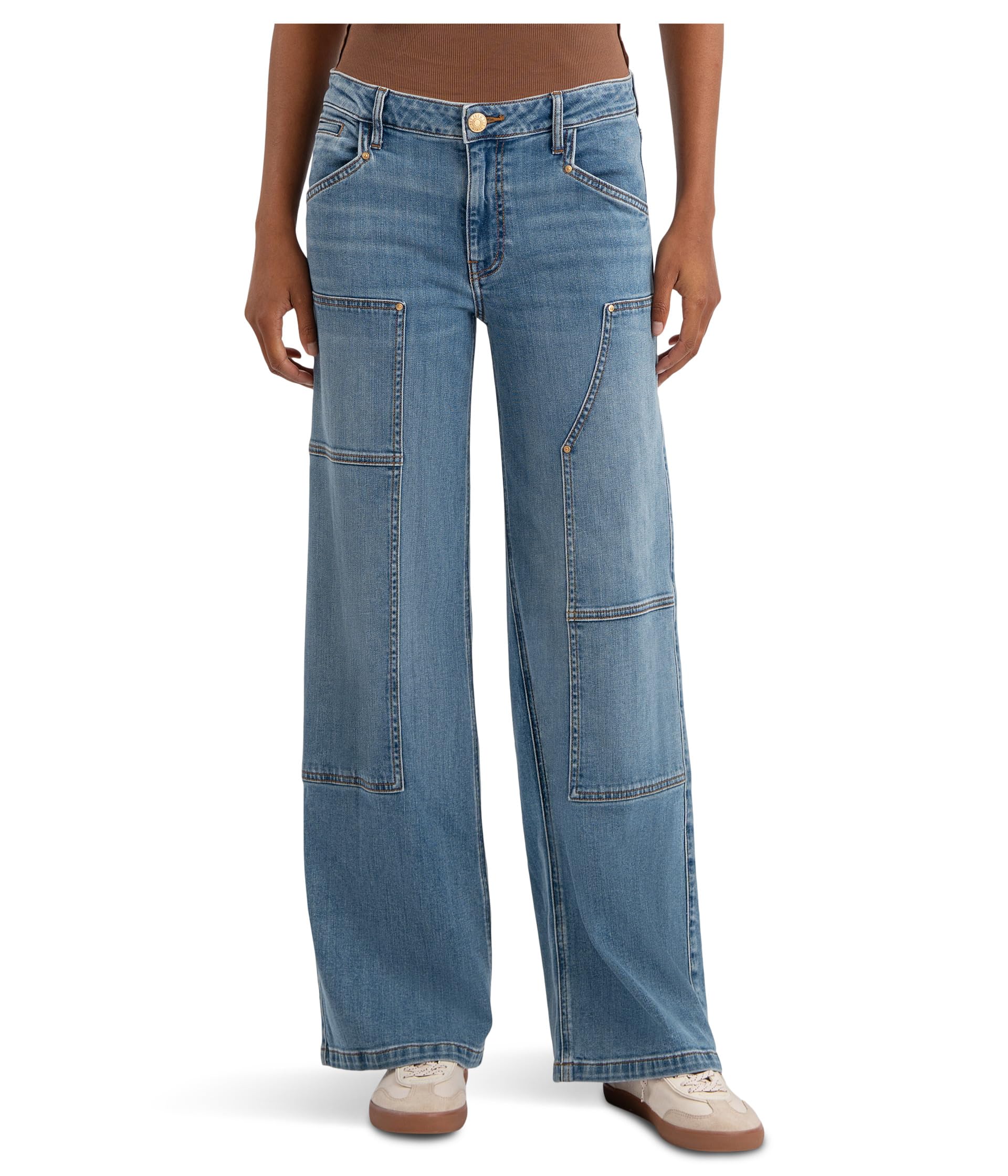 Jodi High-Rise Straight Leg Front Panels Clean Hem