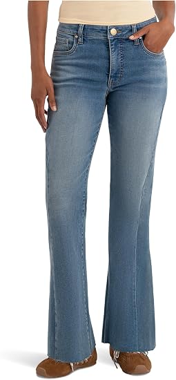 Женские джинсы Kelly High-Rise Kick Flare Side Inset Raw Hem
