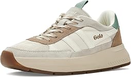 Off White/Light Caramel/Green Mist