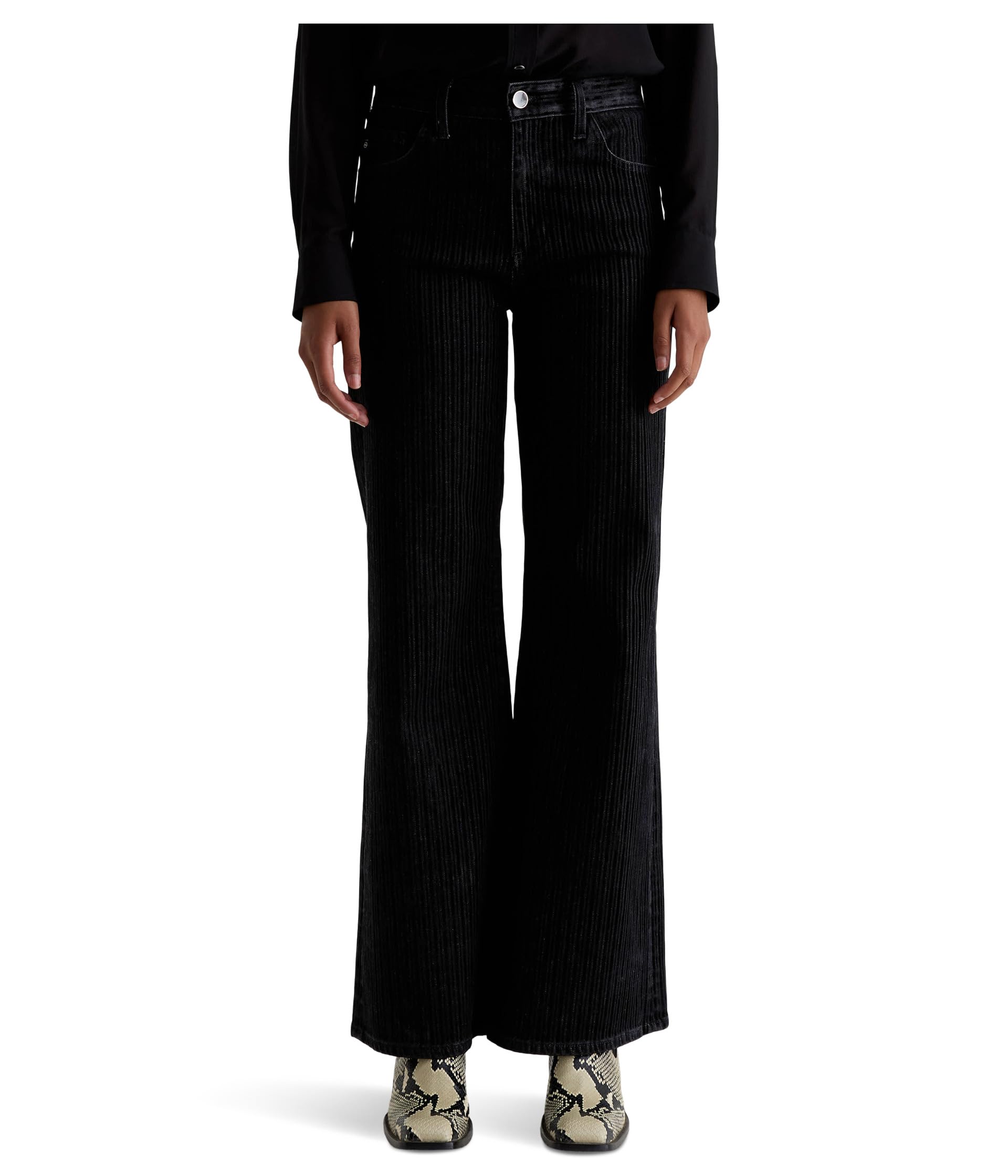Джинсы Saige Mid-Rise Wide Leg