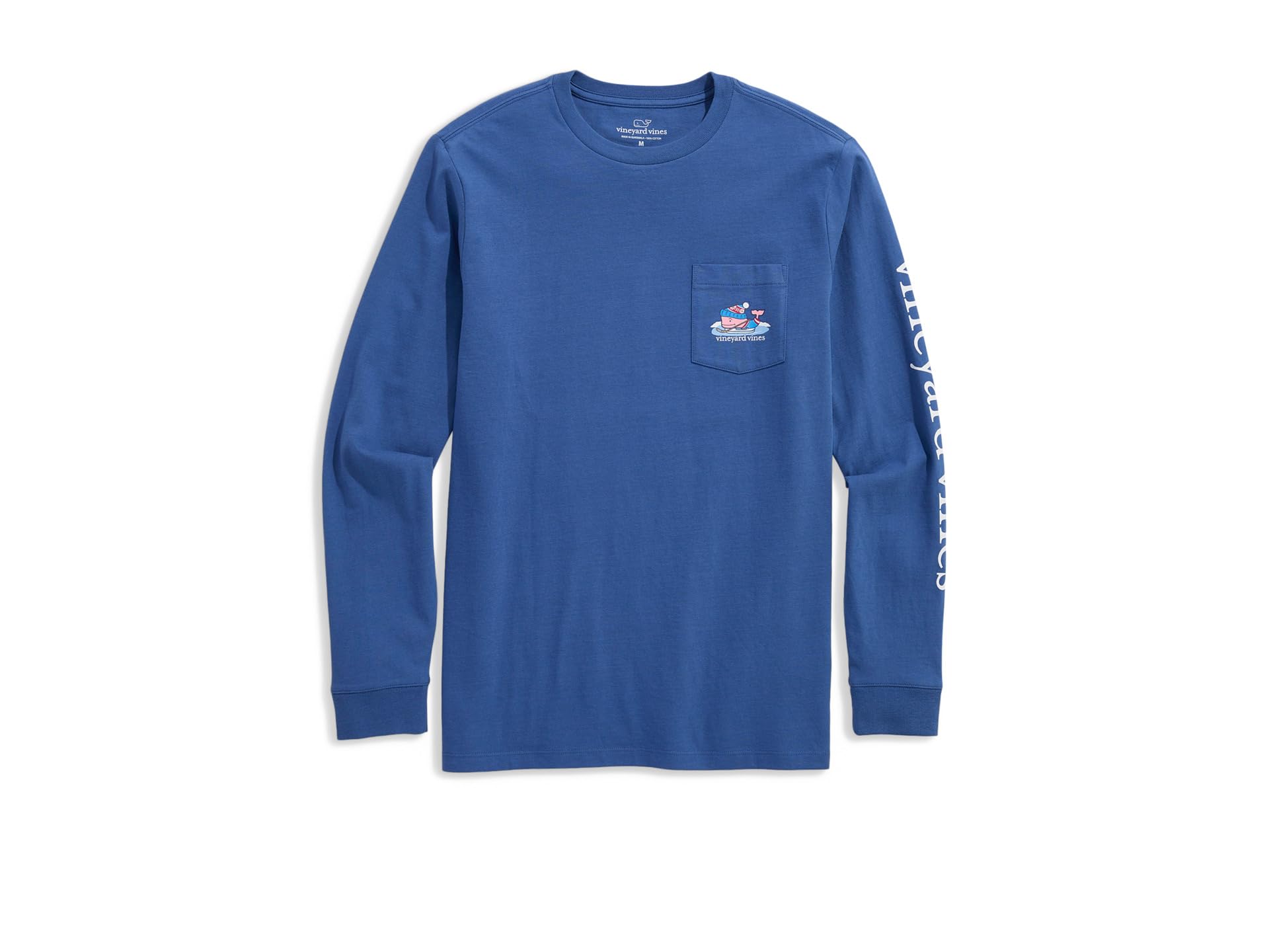 Long Sleeve Pond Hockey Whale Pocket Tee