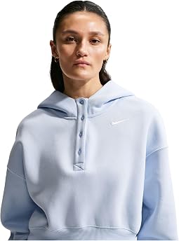 Nike Женский укороченный худи Phoenix Fleece Oversized Crop Henley