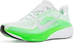 White/Metallic Silver/Green Strike