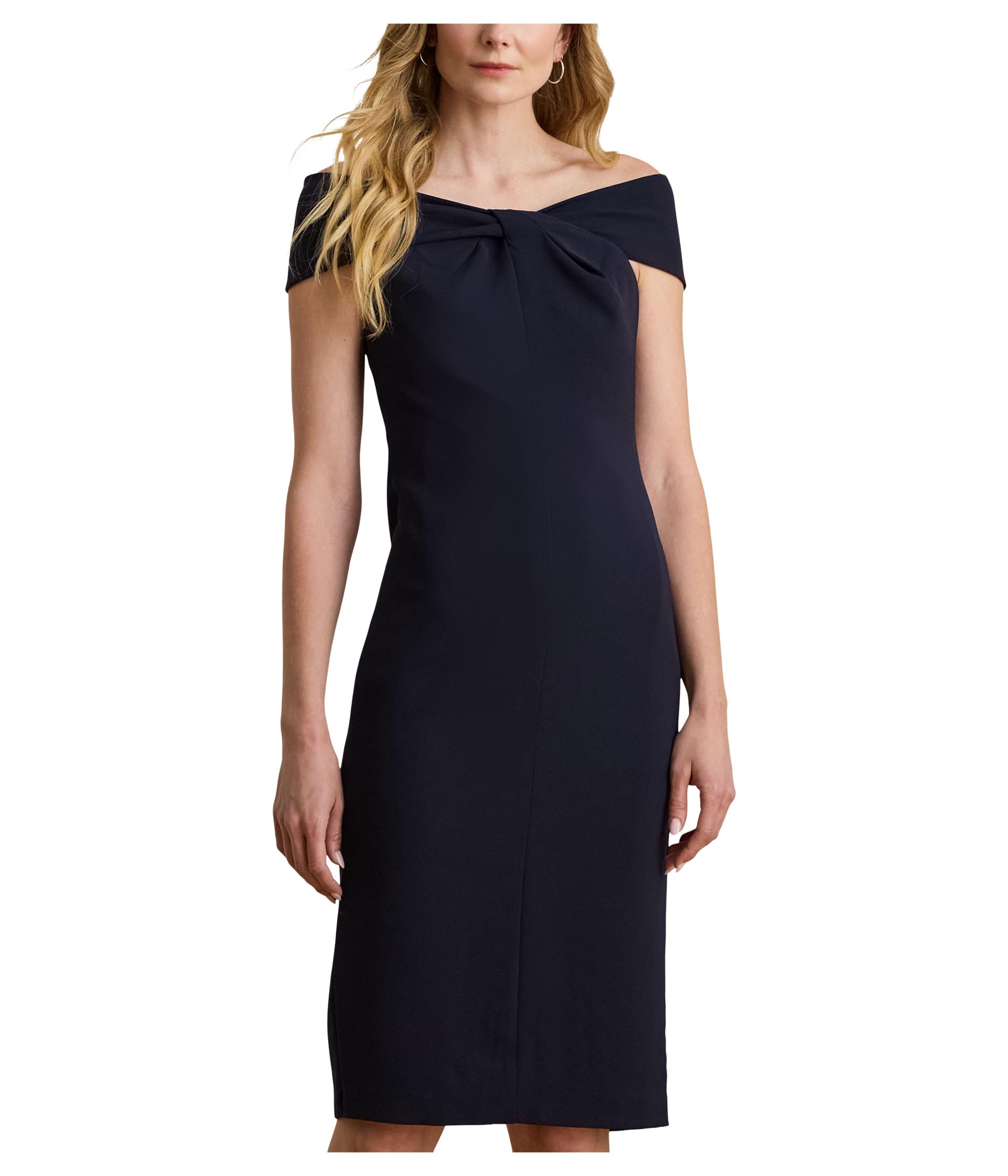 Женское коктейльное платье Twist-Front Crepe