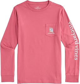 Sunset Ski Pups Long Sleeve Tee (Toddler/Little Kid/Big Kid)