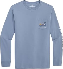 Chilly Peppers Long Sleeve Pocket Tee (Toddler/Little Kid/Big Kid)