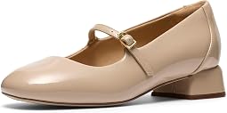 Beige Patent Leather