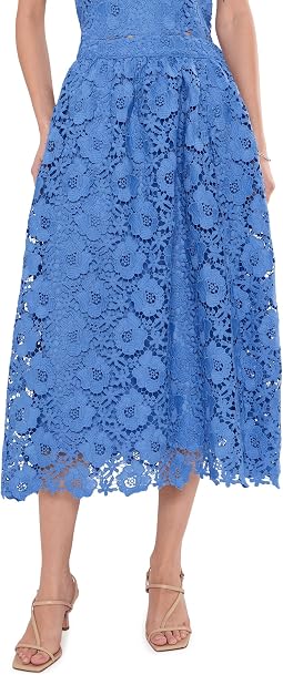 Midi Lace A-line Skirt