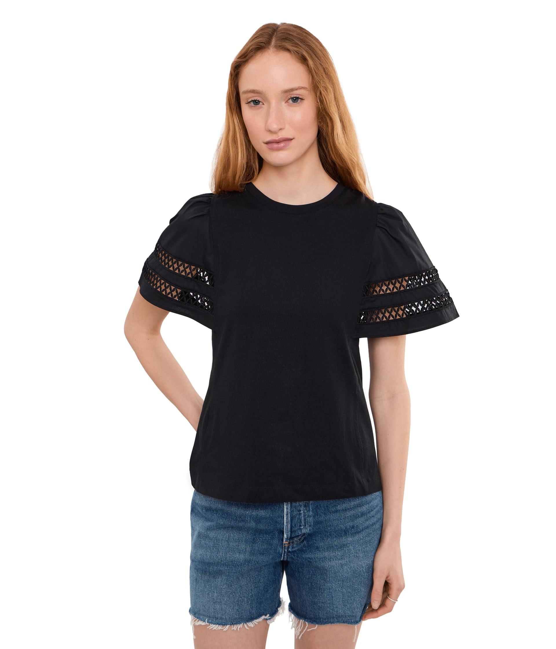 Футболка Short Sleeve Combo Cotton Trim Sleeve