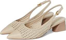 Alabaster Faux Leather Weave