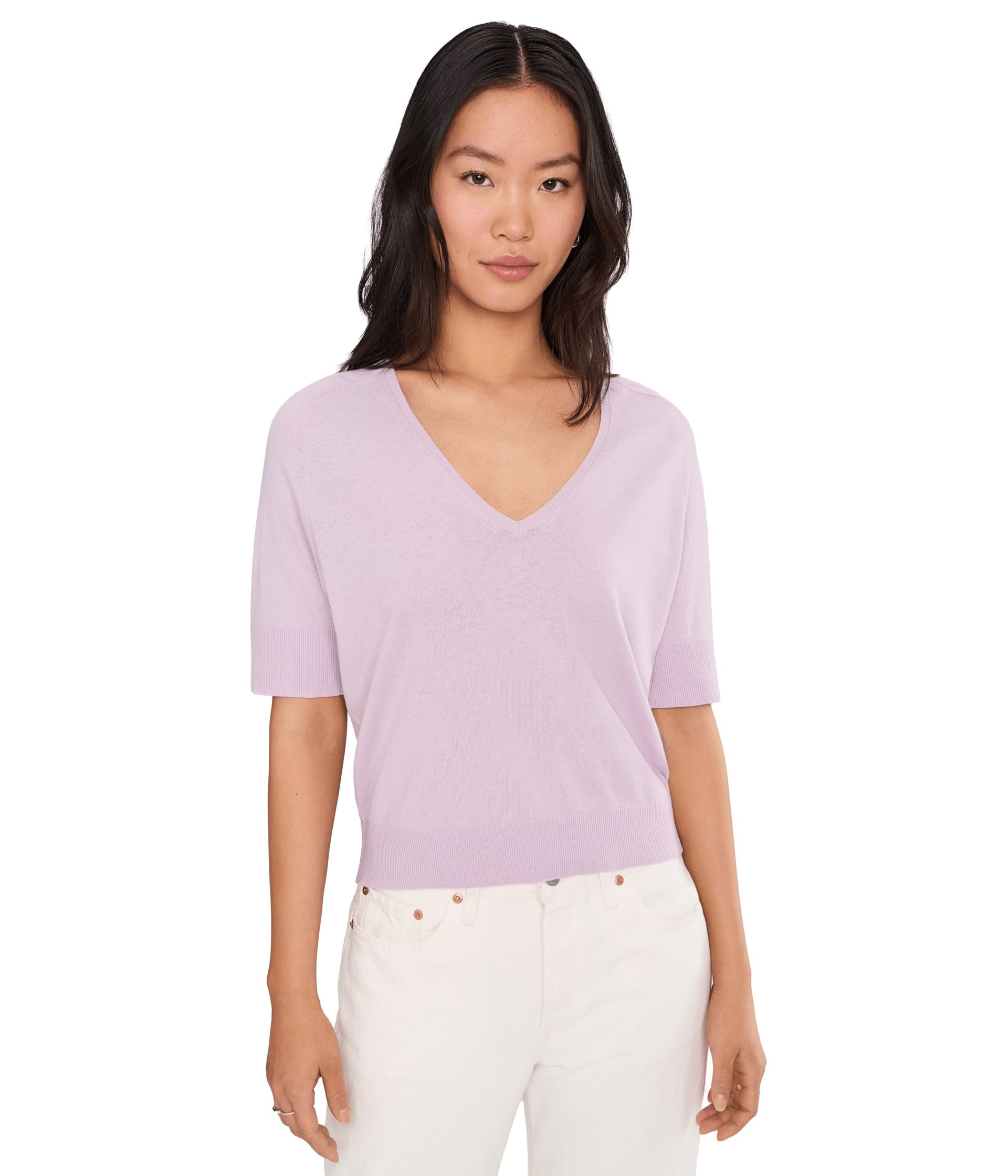 Женский свитер V-Neck Saddle Sleeve