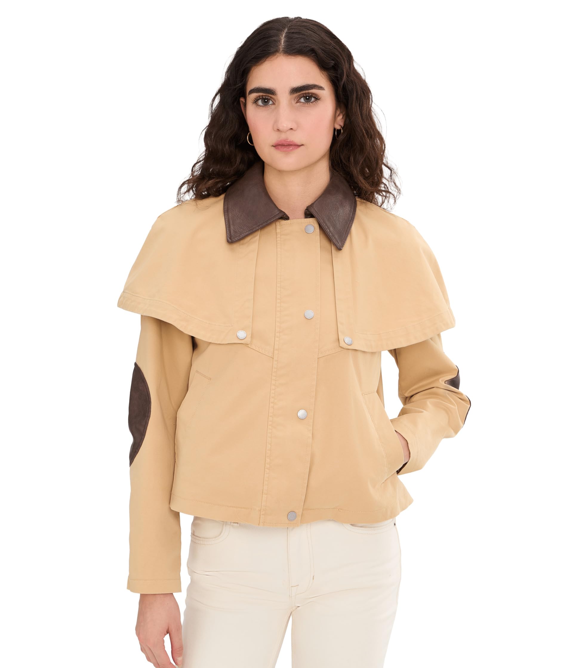 Cropped Cape Jacket