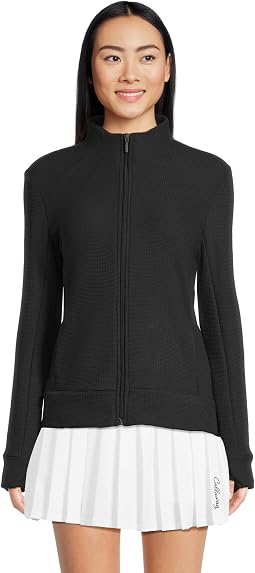 Женская куртка Textured Waffle Knit Full-zip