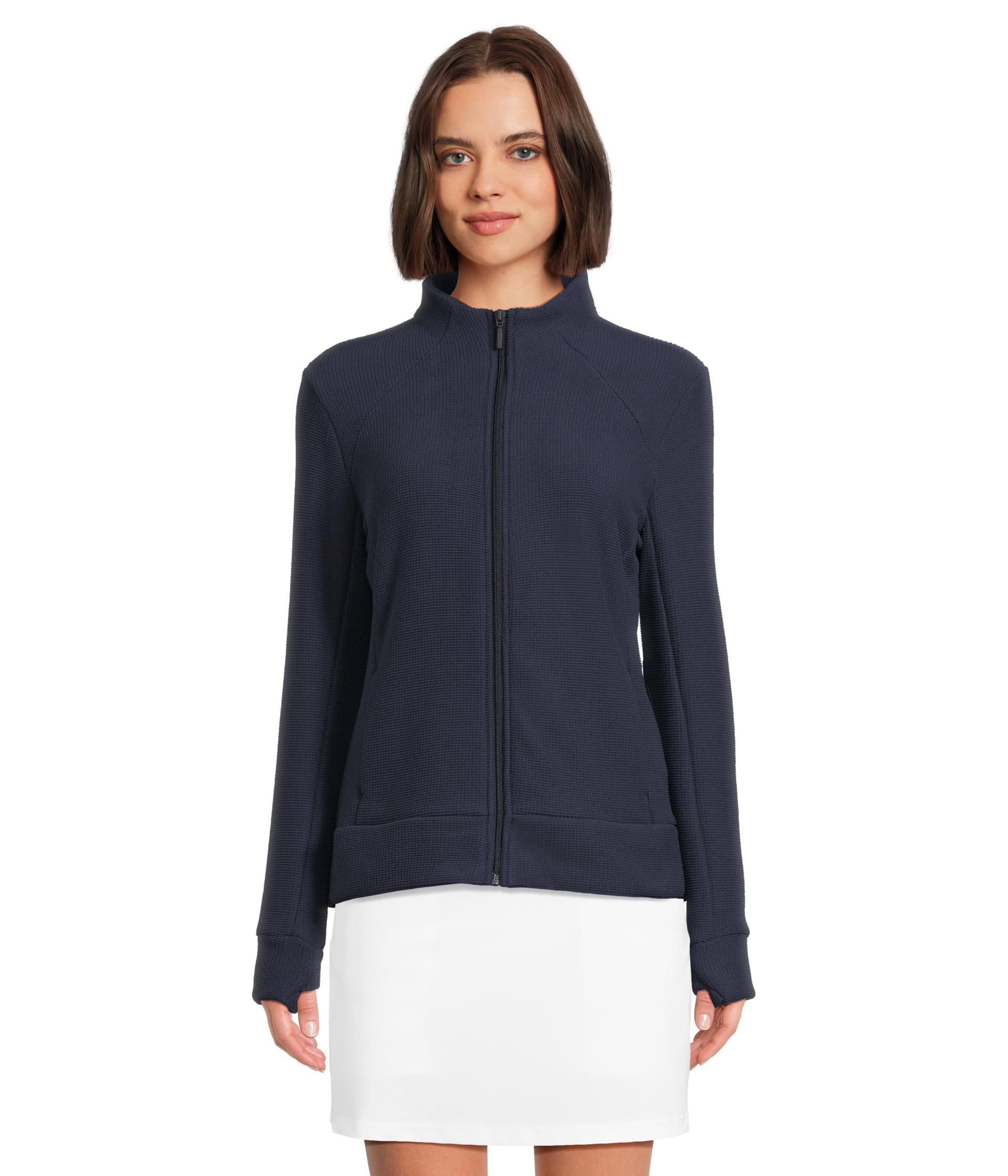 Женская куртка Textured Waffle Knit Full-zip