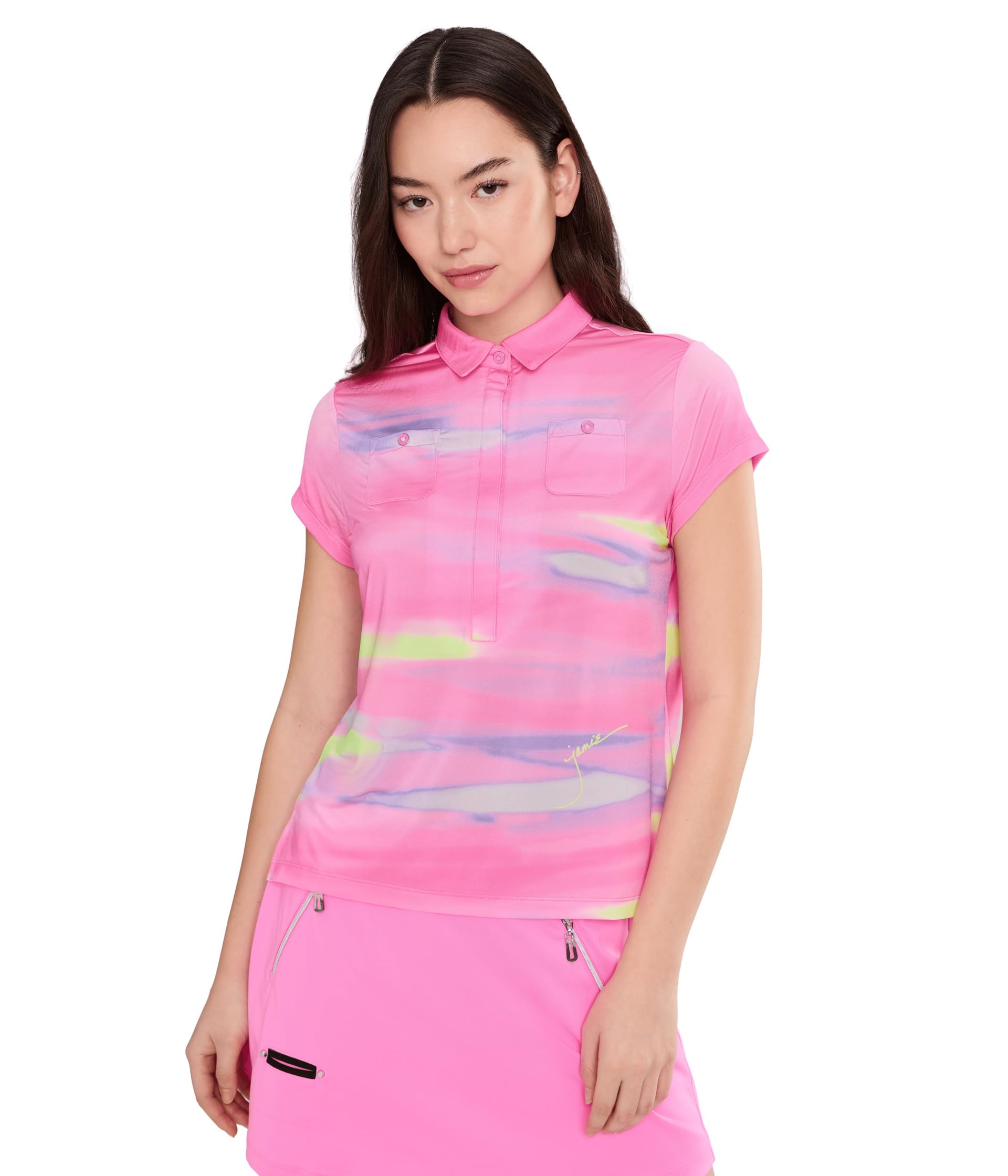 Jamie Sadock Painted Sunset V-Neck топ
