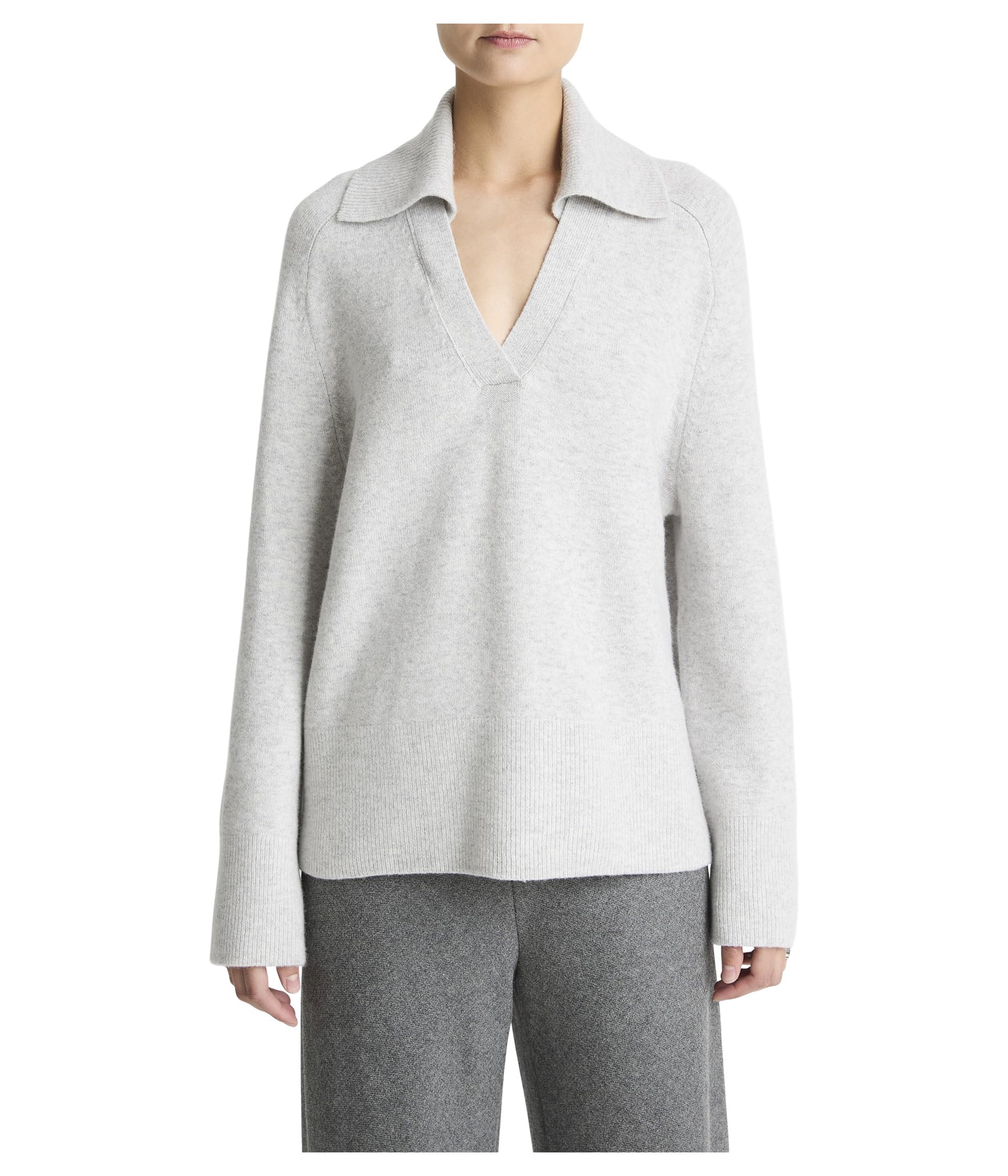 Женский кашемировый поло Oversized Wool Cash