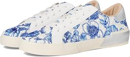 White Blue Floral