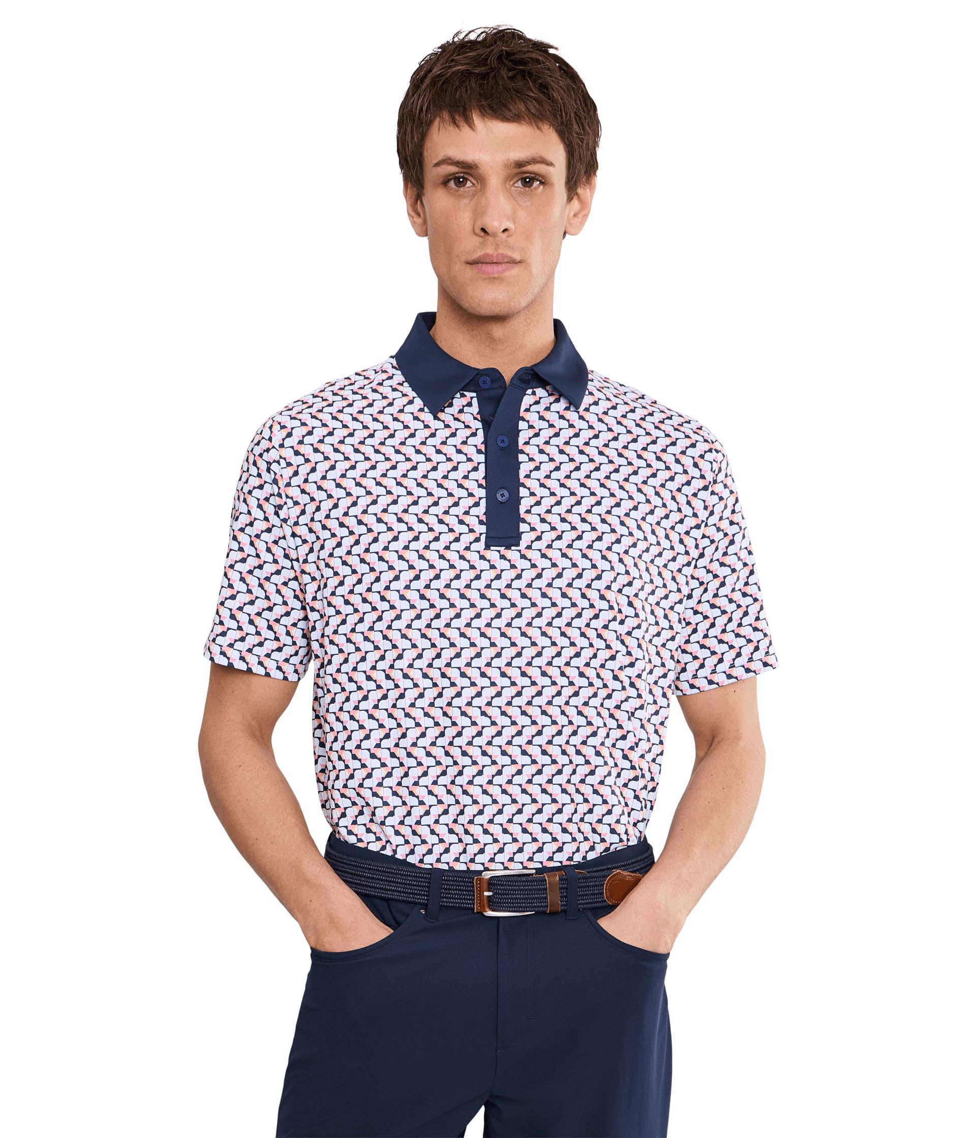 Мужское поло Resort Geo Print