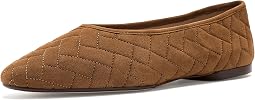 Tobacco Quilted Suede