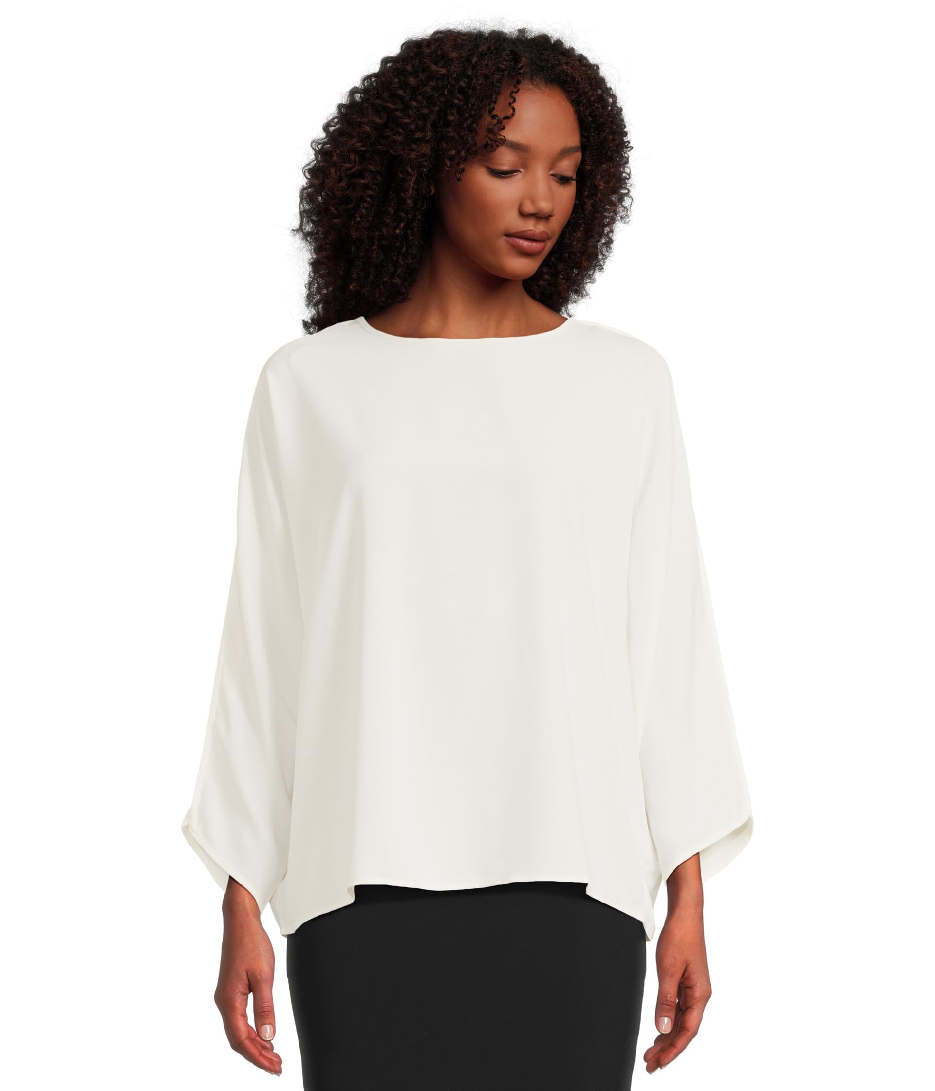 Dolman Sleeve Round Neck Blouse