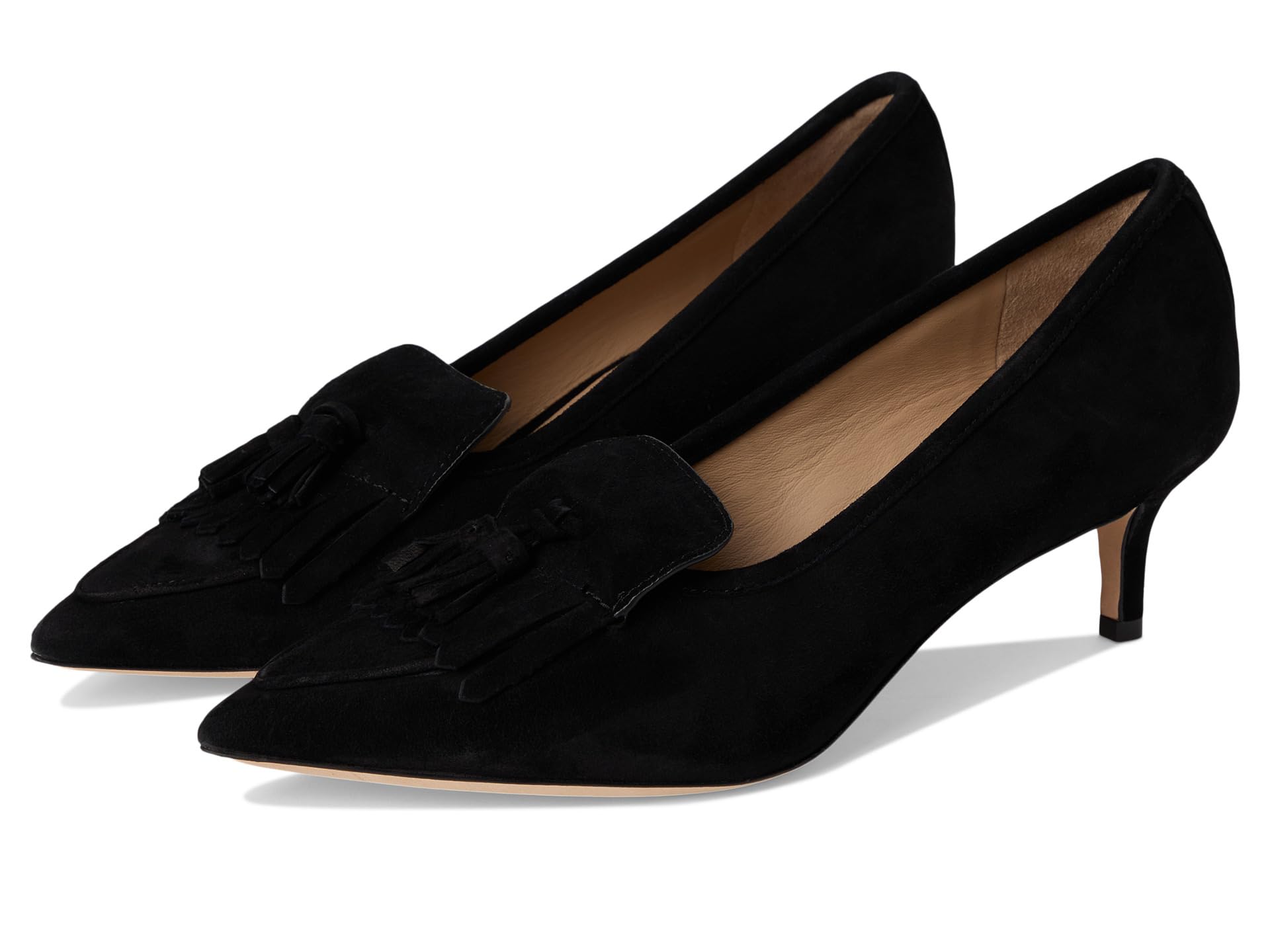 Adrienne Suede Kiltie Pumps