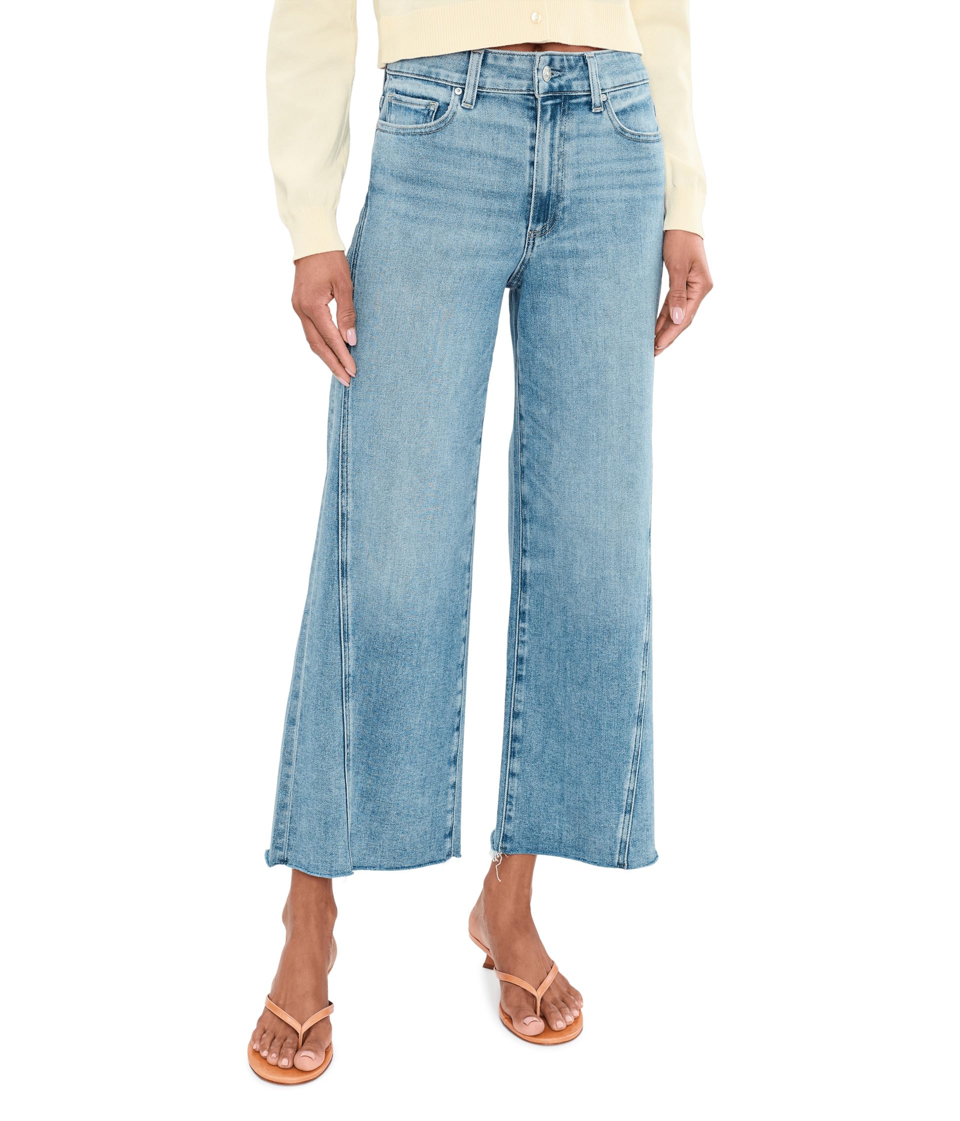 Anessa with Twisted Outseam Panel Raw Hem in Explorer