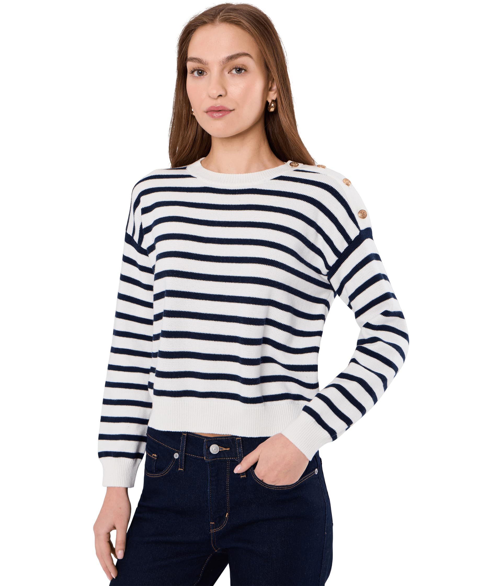 Vince Camuto Long Sleeve Stripe Pullover свитер Женский