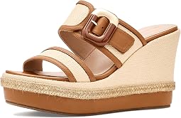 Natural Raffia/Cognac Nappa Leather