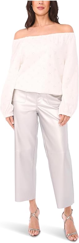 Блузка Vince Camuto Off The Shoulder Long Sleeve